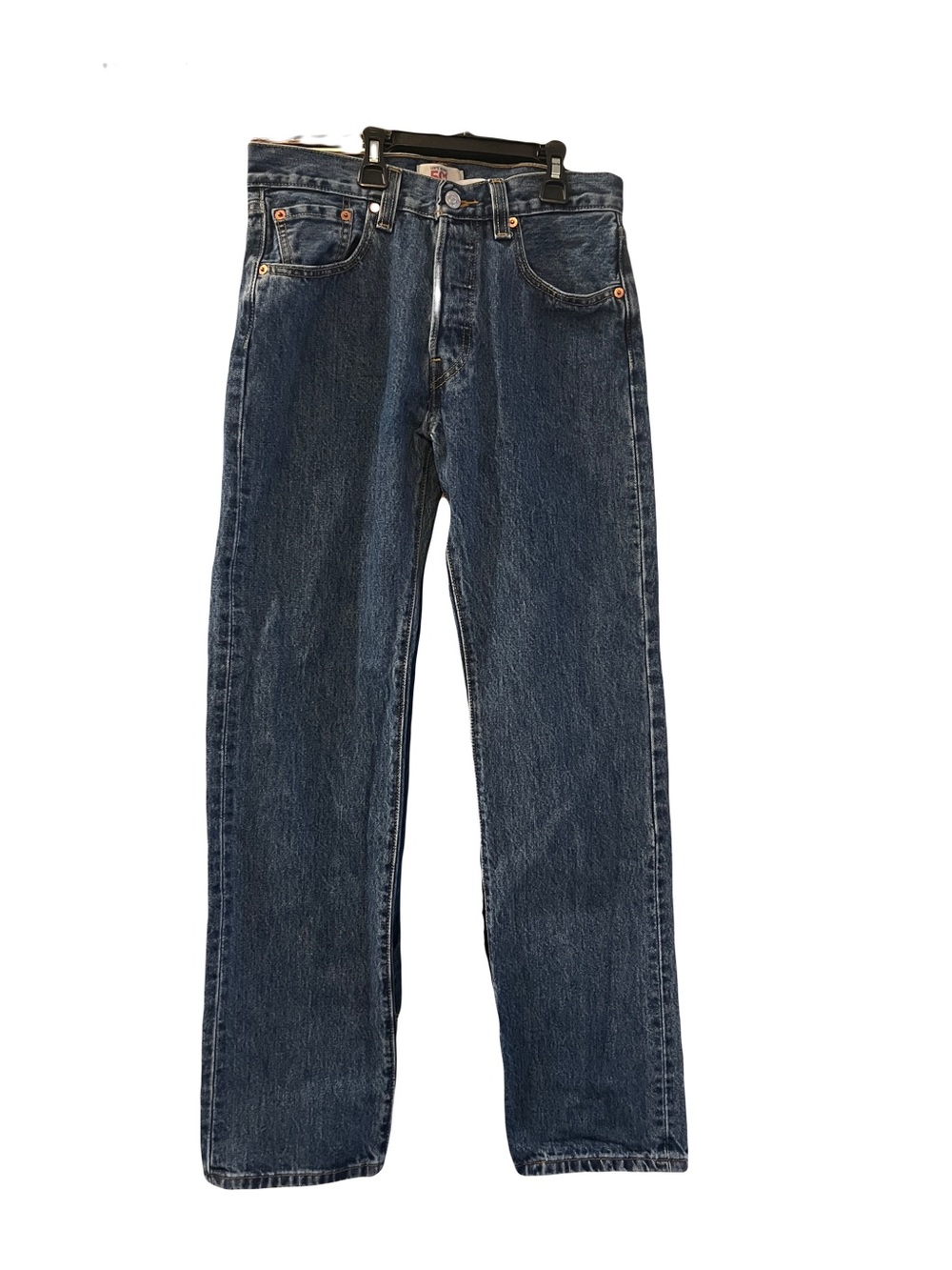 Levi's Men's Dark Wash Straight Leg Button Fly  5 Pocket Jeans 29x32
